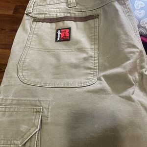 Wrangler Riggs Workwear Gray Cargo Pants men’s size 38x32